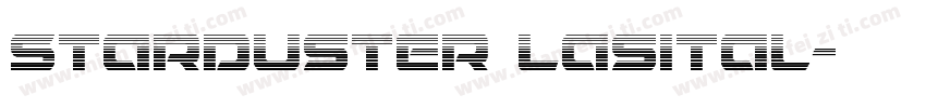 Starduster Lasital字体转换